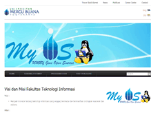 Tablet Screenshot of fti.mercubuana-yogya.ac.id