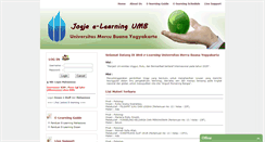 Desktop Screenshot of elearning.mercubuana-yogya.ac.id